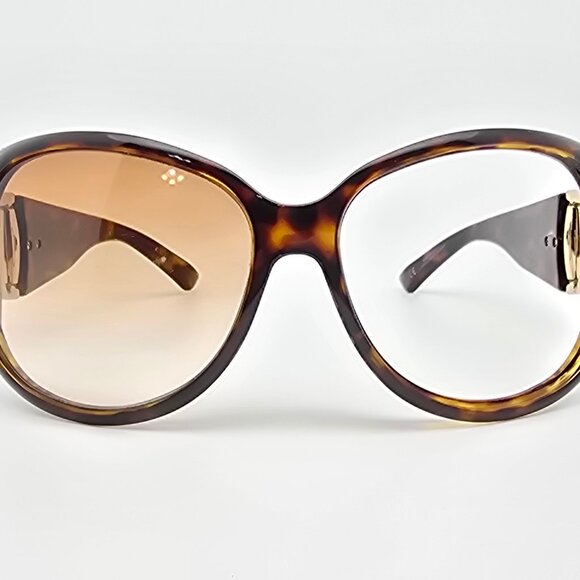 Gucci GG2942/S Tortoise Gold Frame Brown Gradient Lens Oversized Sunglasses 60mm main image 8